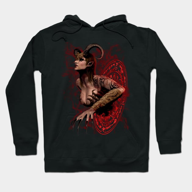 The Succubus Summoning Ritual Hoodie by Liquid Feline